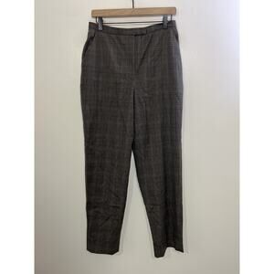 Vtg Y2K Academia Grandpa Glen Plaid Trouser Slack Wool Blend Preppy Quiet Lux 10